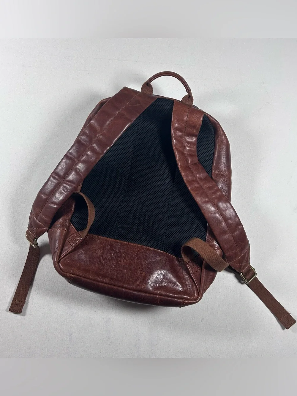Fossil Estate Backpack/Laptop Bag - Cognac - Genuine Leather - Barely Used